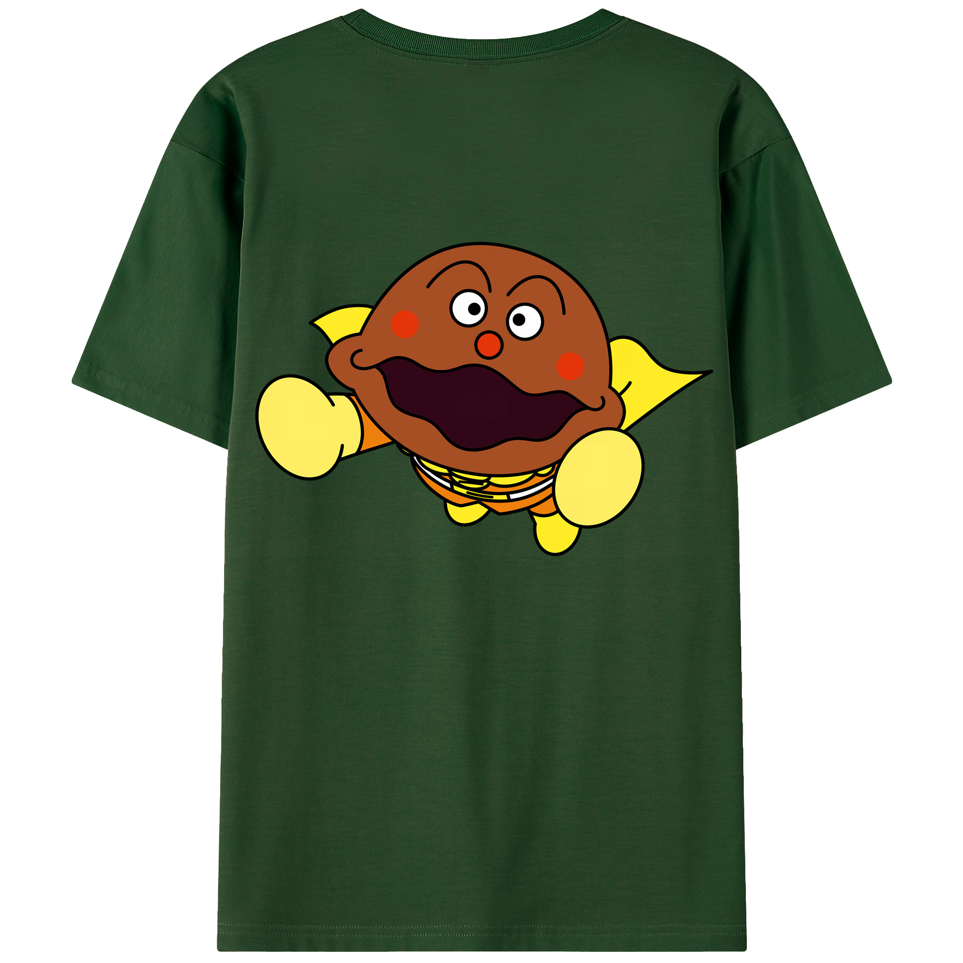 （画像用） アンパンマン Anpanman 綿100％半袖Tシャツ（背面プリント）